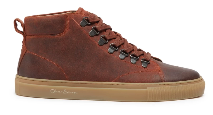 Oliver Sweeney Men's Spiddal Rust Leather Brogues - Classic Casual Shoes