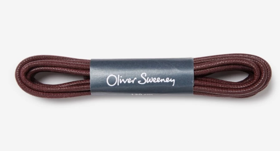 Oliver Sweeney Men's Extra Long Thick Burgundy Shoelaces for Dress Shoes