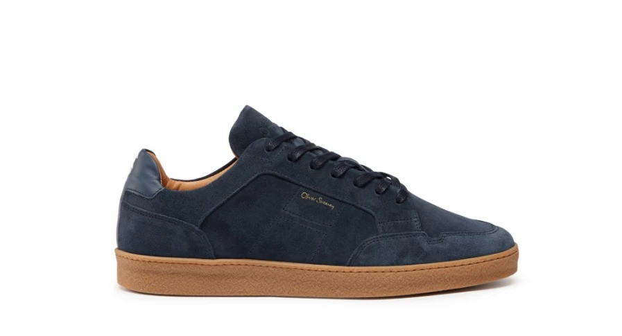 Oliver Sweeney Men's Terceira Navy Leather Dress Shoes