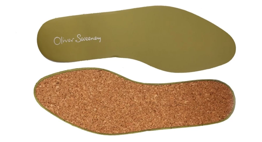 Oliver Sweeney Men's Leather & Cork Footbed Insoles for Comfort & Support