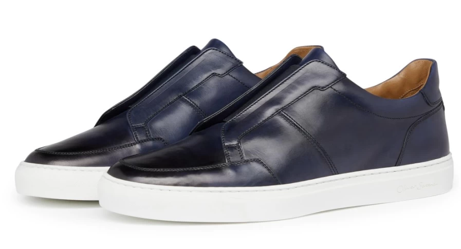 Oliver Sweeney Men's Rende Navy Luxury Dress Shoes