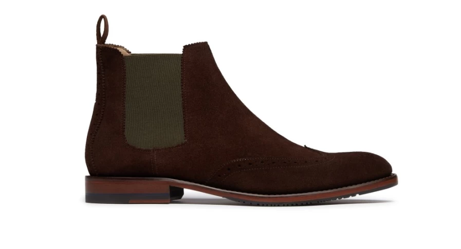 Oliver Sweeney Men's Portrush Luxury Chocolate Brown Leather Dress Shoes