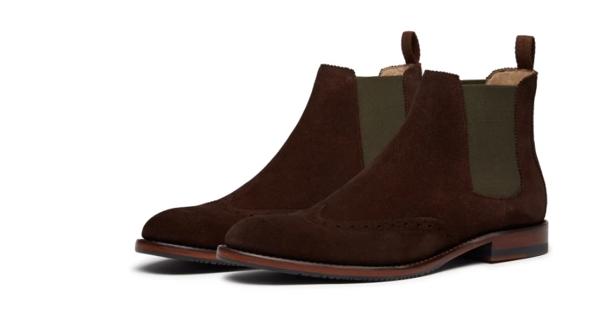 Oliver Sweeney Men's Portrush Luxury Chocolate Brown Leather Dress Shoes