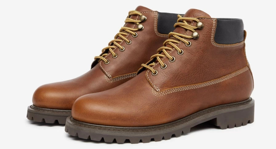Oliver Sweeney Men's Laxfield Dark Tan Leather Dress Shoes