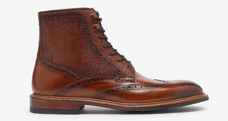 Oliver Sweeney Men's Blackwater Dark Tan Leather Dress Shoes