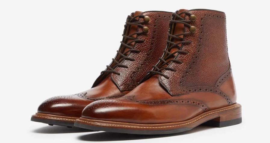 Oliver Sweeney Men's Blackwater Dark Tan Leather Dress Shoes