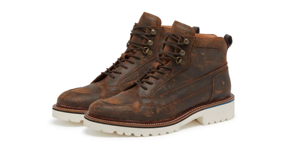 Oliver Sweeney Men's Chancudo Brown Leather Dress Shoes