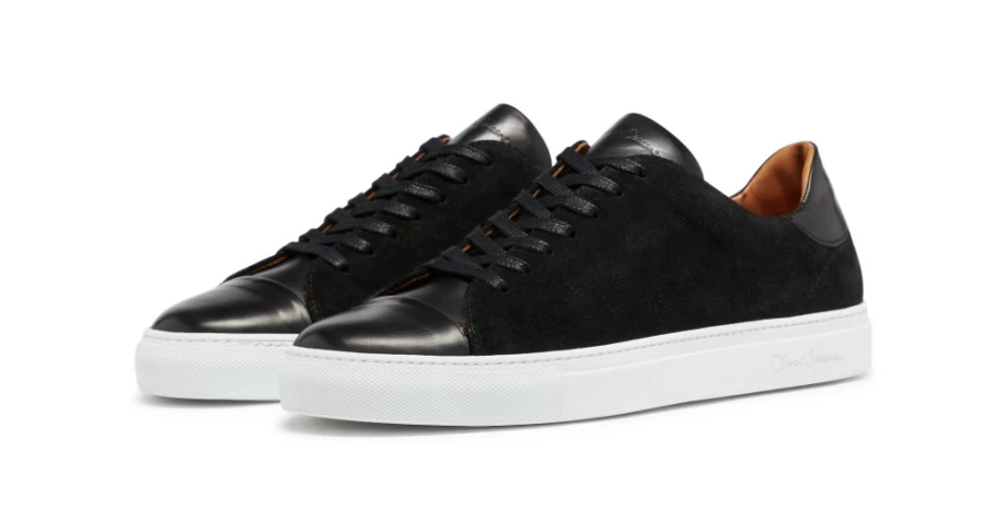 Oliver Sweeney Men's Ossos Black Leather Dress Shoes