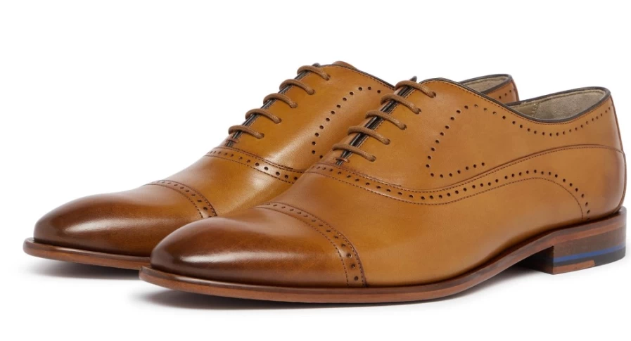 Oliver Sweeney Men's Mallory Light Tan Leather Dress Shoes
