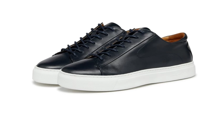 Oliver Sweeney Men's Sirolo Navy Leather Dress Shoes