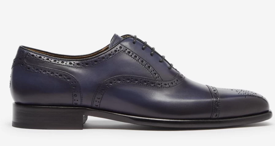 Oliver Sweeney Men's Falerna Navy Dress Shoes - Premium Leather Formal Footwear