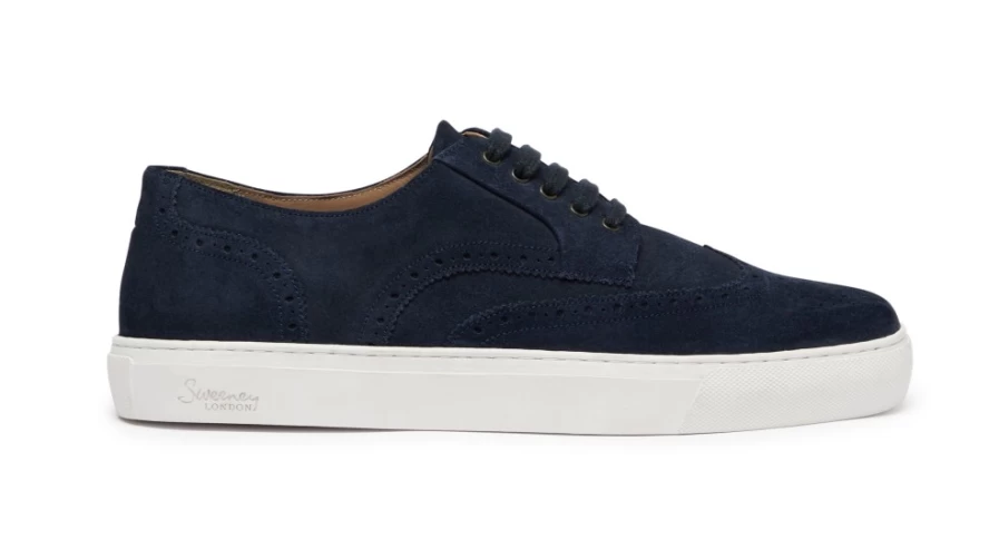 Oliver Sweeney Men's Burwell Navy Suede Loafers - Premium Luxury Footwear
