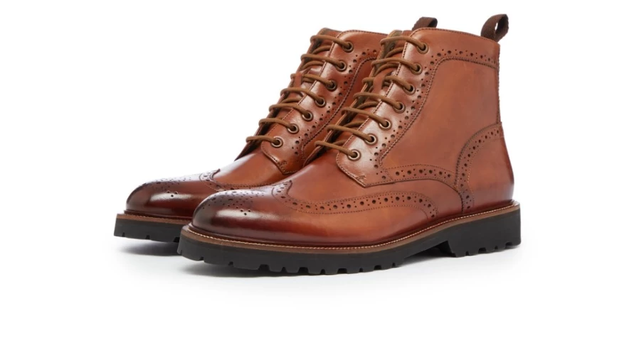 Oliver Sweeney Men's Milbrook Tan Leather Dress Shoes