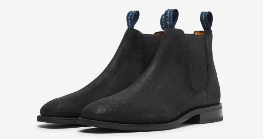 Oliver Sweeney Men's Lochside Nero Leather Dress Shoes