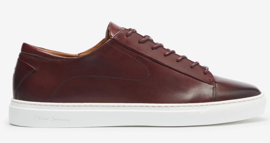 Oliver Sweeney Men's Sirolo Burgundy Leather Dress Shoes