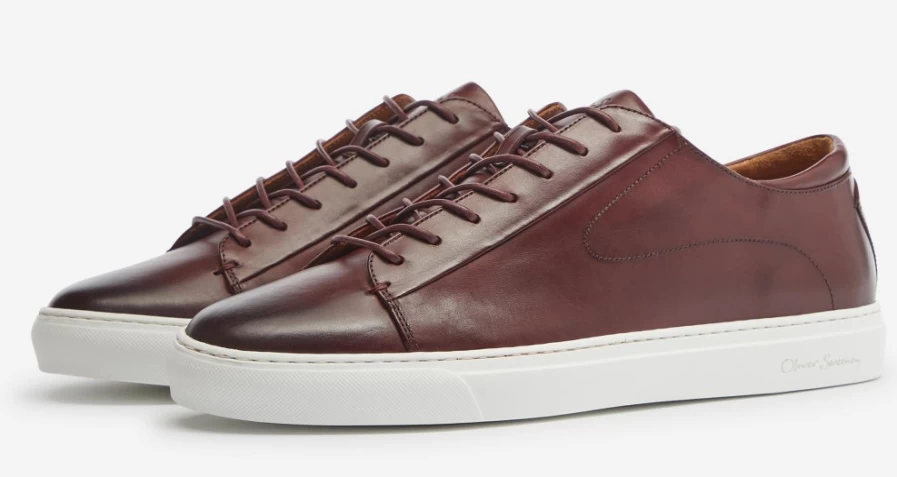 Oliver Sweeney Men's Sirolo Burgundy Leather Dress Shoes