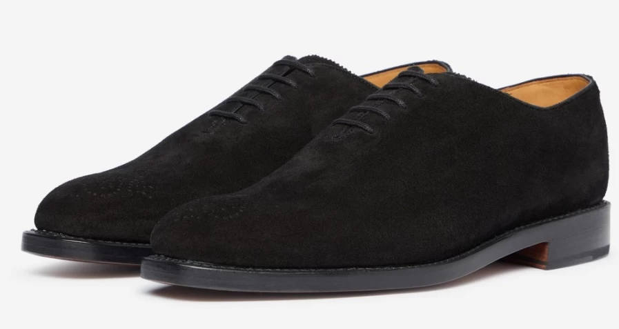 Oliver Sweeney Men's Black Suede Leather Dress Shoes - Premium Formal Footwear for Men