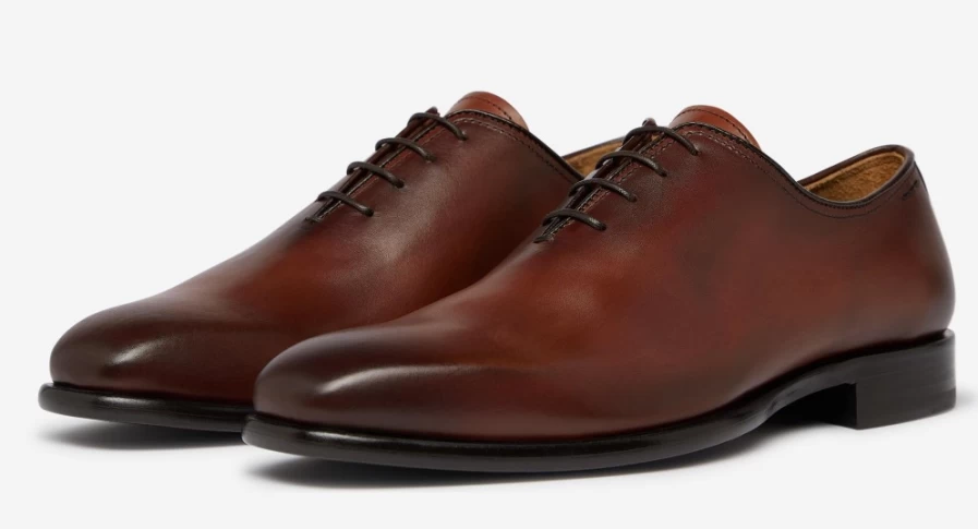 Oliver Sweeney Men's Montalfano Dark Tan Leather Dress Shoes