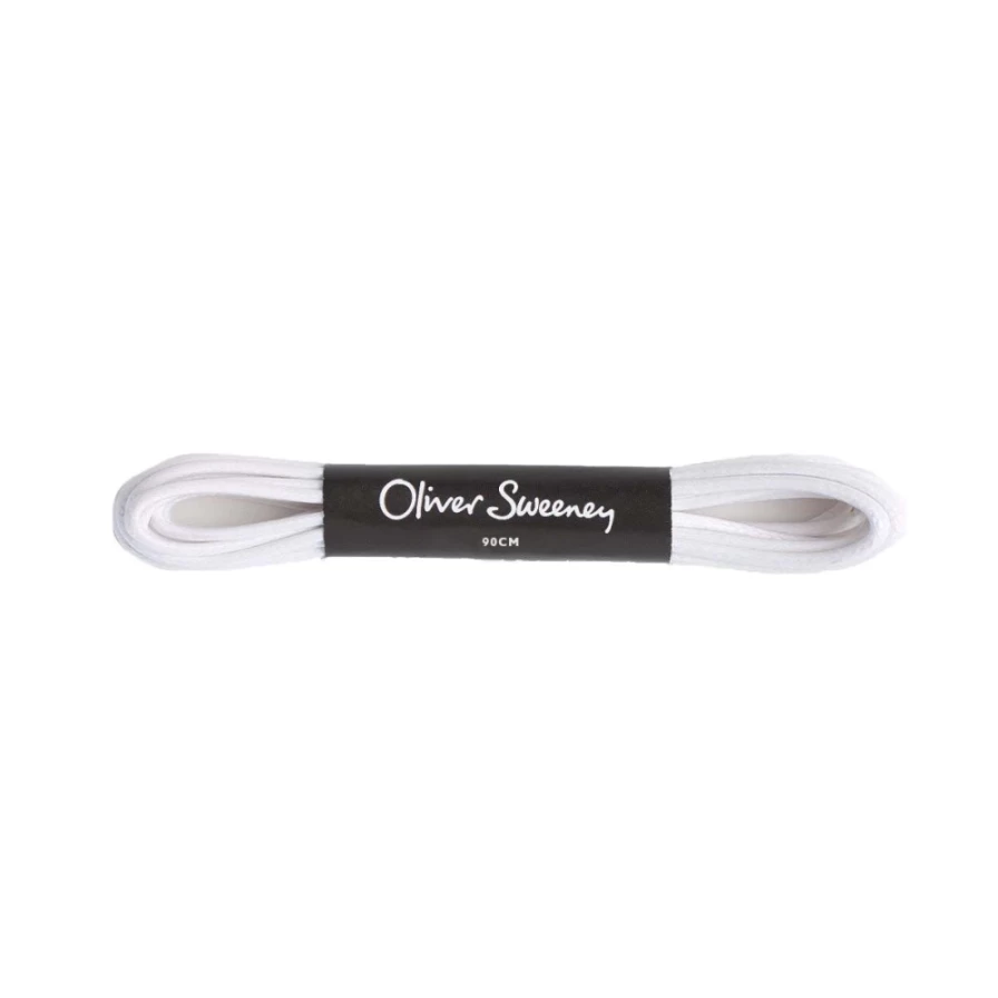 Oliver Sweeney Men's Medium Round White Shoelaces