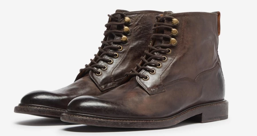 Oliver Sweeney Men's Worsham Brown Leather Dress Shoes