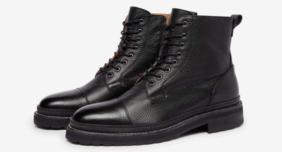 Oliver Sweeney Men's Kamma Black Leather Dress Shoes