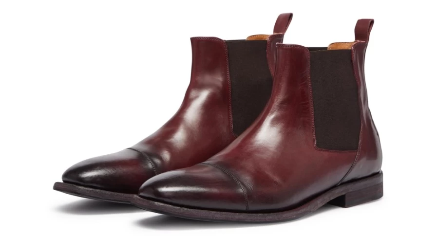 Oliver Sweeney Men's Cadotto Burgundy Leather Dress Shoes