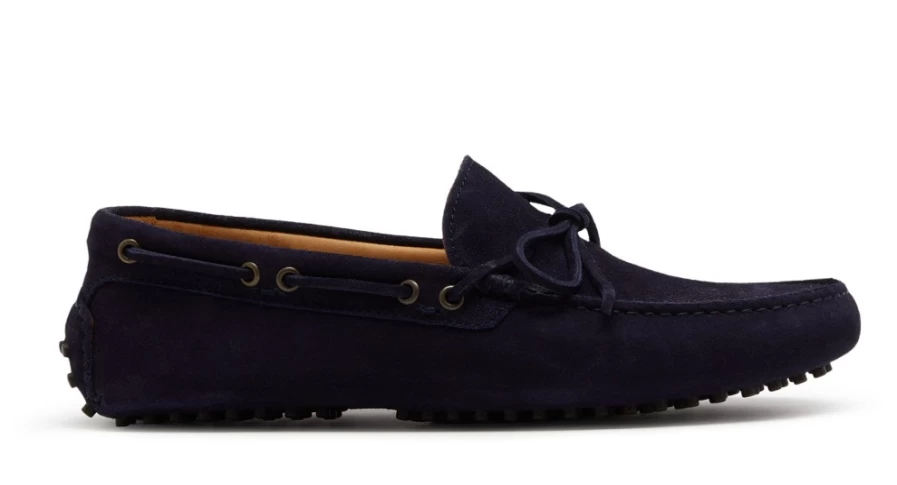 Oliver Sweeney Men's Lastres Navy Leather Dress Shoes