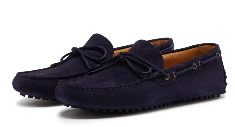 Oliver Sweeney Men's Lastres Navy Leather Dress Shoes