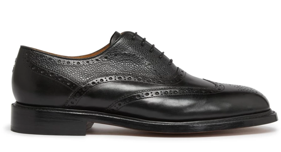 Oliver Sweeney Men's Gleninagh Black Leather Dress Shoes