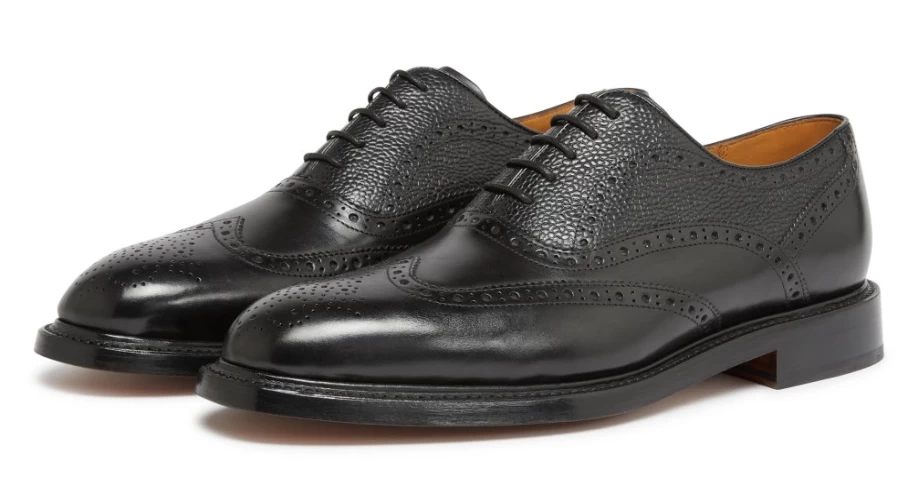 Oliver Sweeney Men's Gleninagh Black Leather Dress Shoes