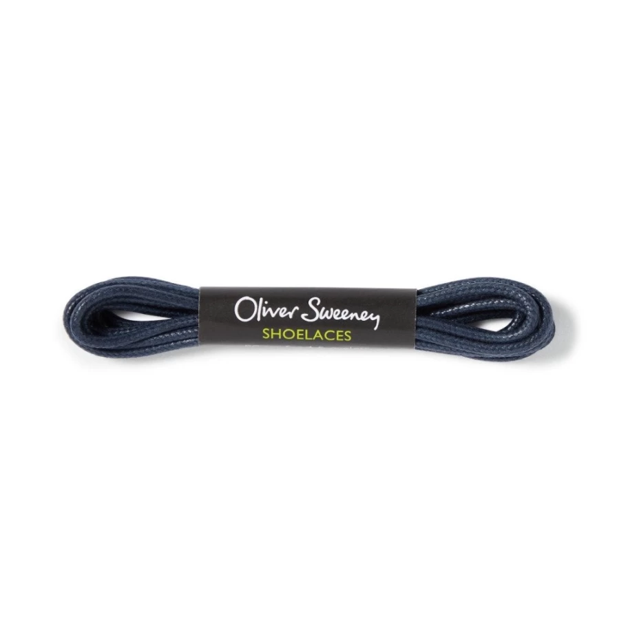 Oliver Sweeney Men's Navy Long Thick Shoe Laces for Dress Shoes