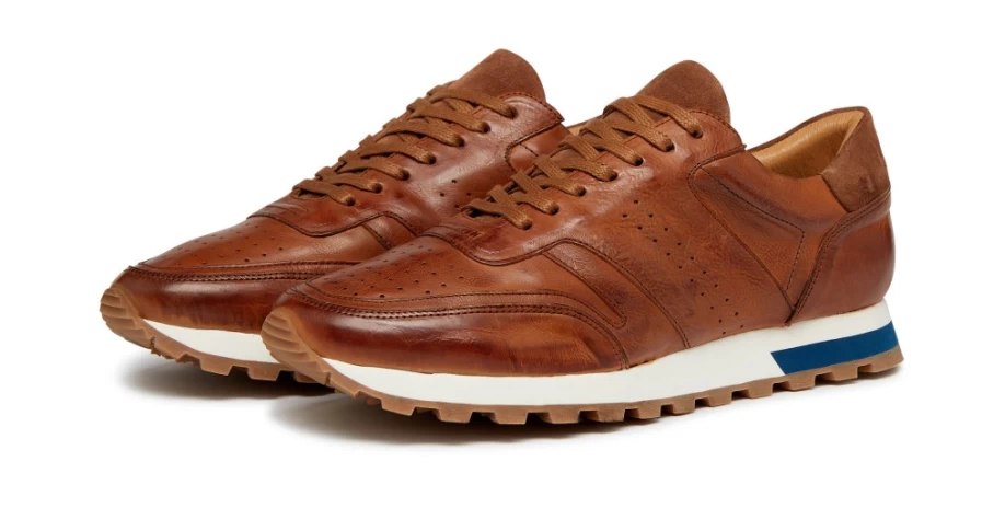 Oliver Sweeney Men's Orjais Tan Leather Dress Shoes
