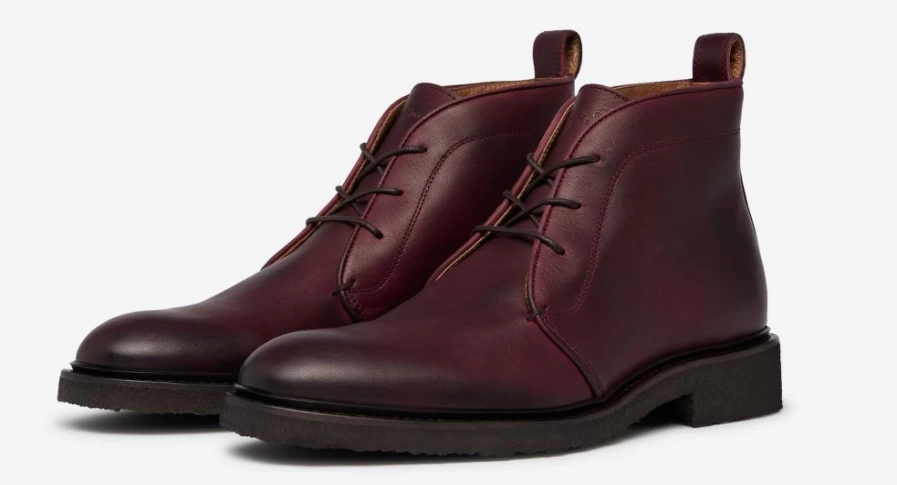 Oliver Sweeney Men's Bogada Burgundy Leather Dress Shoes