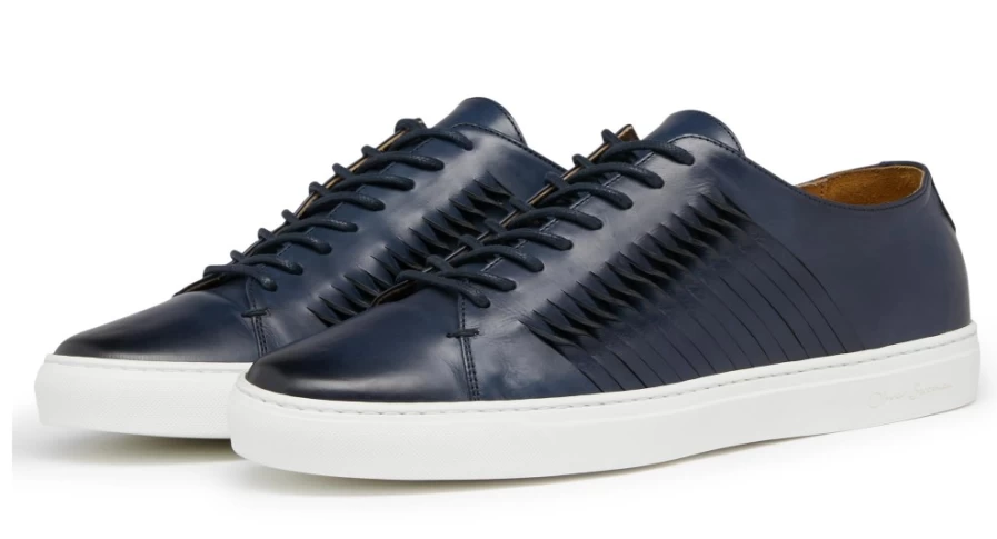 Oliver Sweeney Men's Mozzalago Navy Leather Dress Shoes