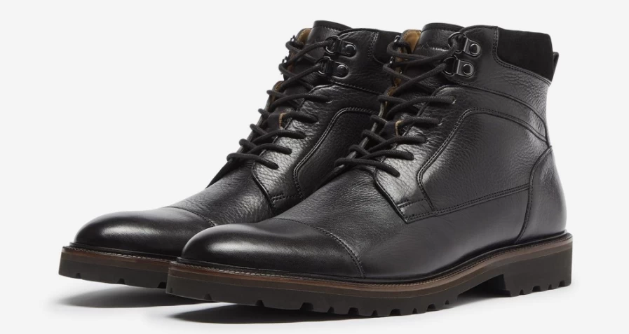 Oliver Sweeney Men's Woodstock Black Leather Dress Shoes