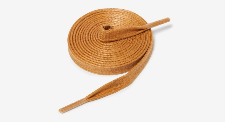 Oliver Sweeney Men's Extra Long Flat Tan Shoe Laces for Dress Shoes