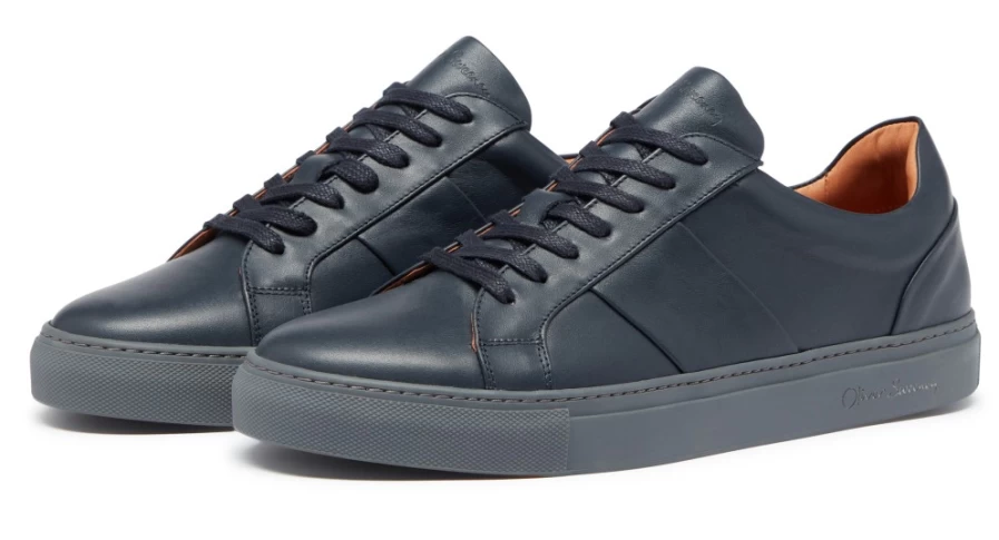 Oliver Sweeney Men's Quintos Navy Leather Dress Shoes