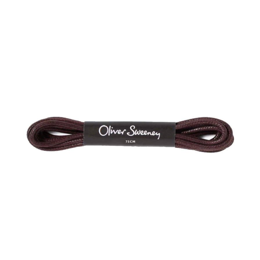 Oliver Sweeney Men's Burgundy Round Shoelaces - Short Length Dress Shoe Laces