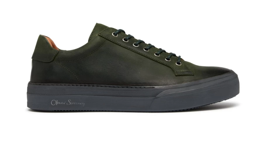 Oliver Sweeney Men's Penacova Green Leather Dress Shoes