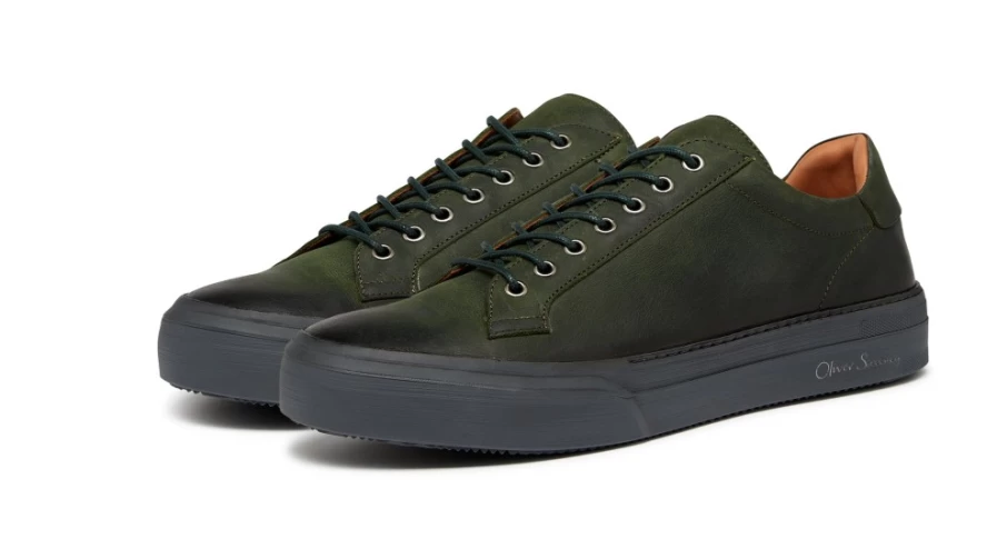 Oliver Sweeney Men's Penacova Green Leather Dress Shoes