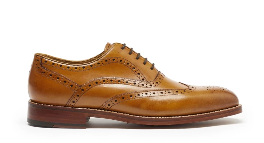 Oliver Sweeney Men's Aldeburgh Tan Leather Dress Shoes