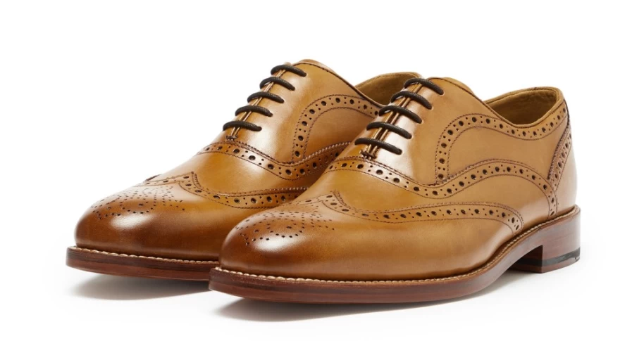 Oliver Sweeney Men's Aldeburgh Tan Leather Dress Shoes