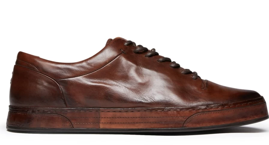 Oliver Sweeney Men's Prio Brown Leather Dress Shoes