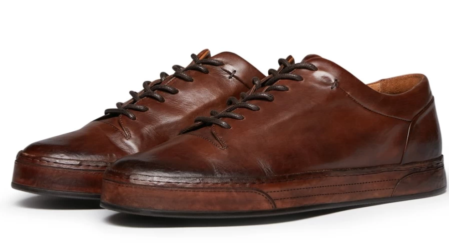 Oliver Sweeney Men's Prio Brown Leather Dress Shoes