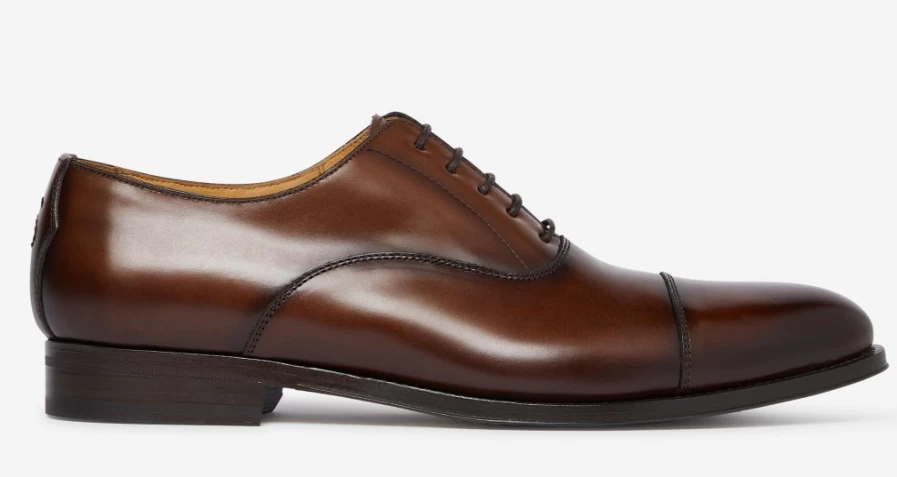 Oliver Sweeney Men's Valdeprados Dark Tan Leather Dress Shoes