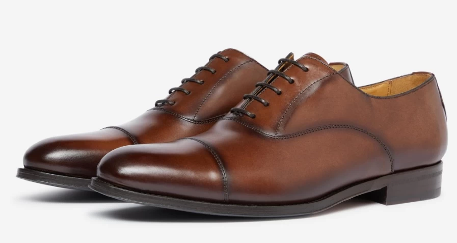 Oliver Sweeney Men's Valdeprados Dark Tan Leather Dress Shoes