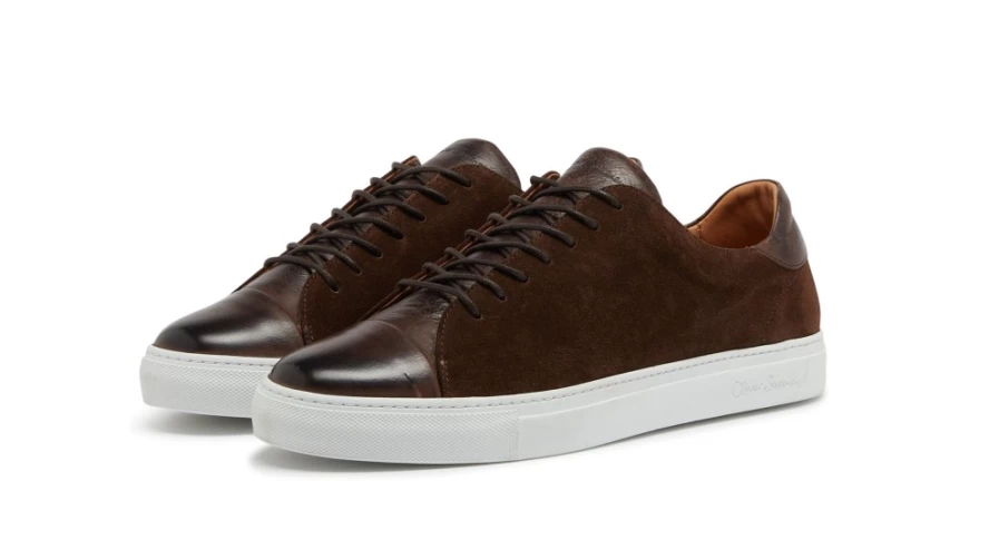 Oliver Sweeney Men's Ossos Brown Leather Dress Shoes