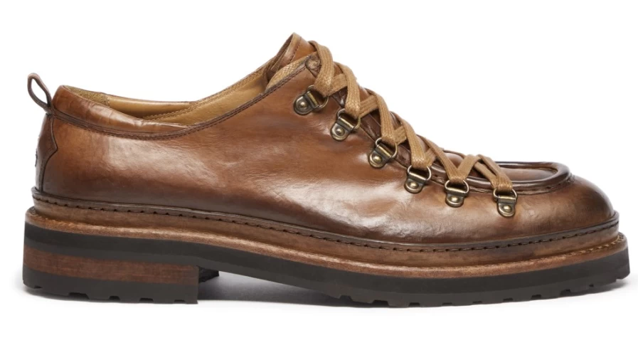Oliver Sweeney Men's Adige Dark Tan Leather Dress Shoes