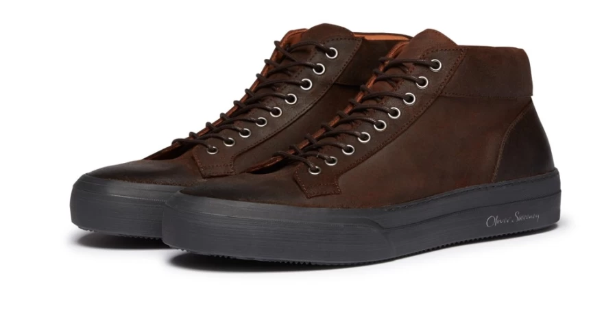 Oliver Sweeney Men's Manteigas Brown Leather Dress Shoes