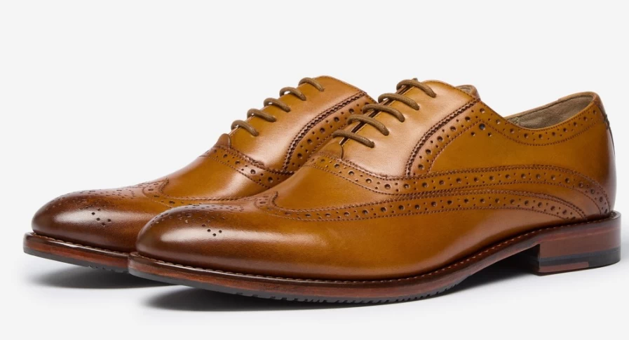 Oliver Sweeney Men's Ledwell Light Tan Leather Dress Shoes